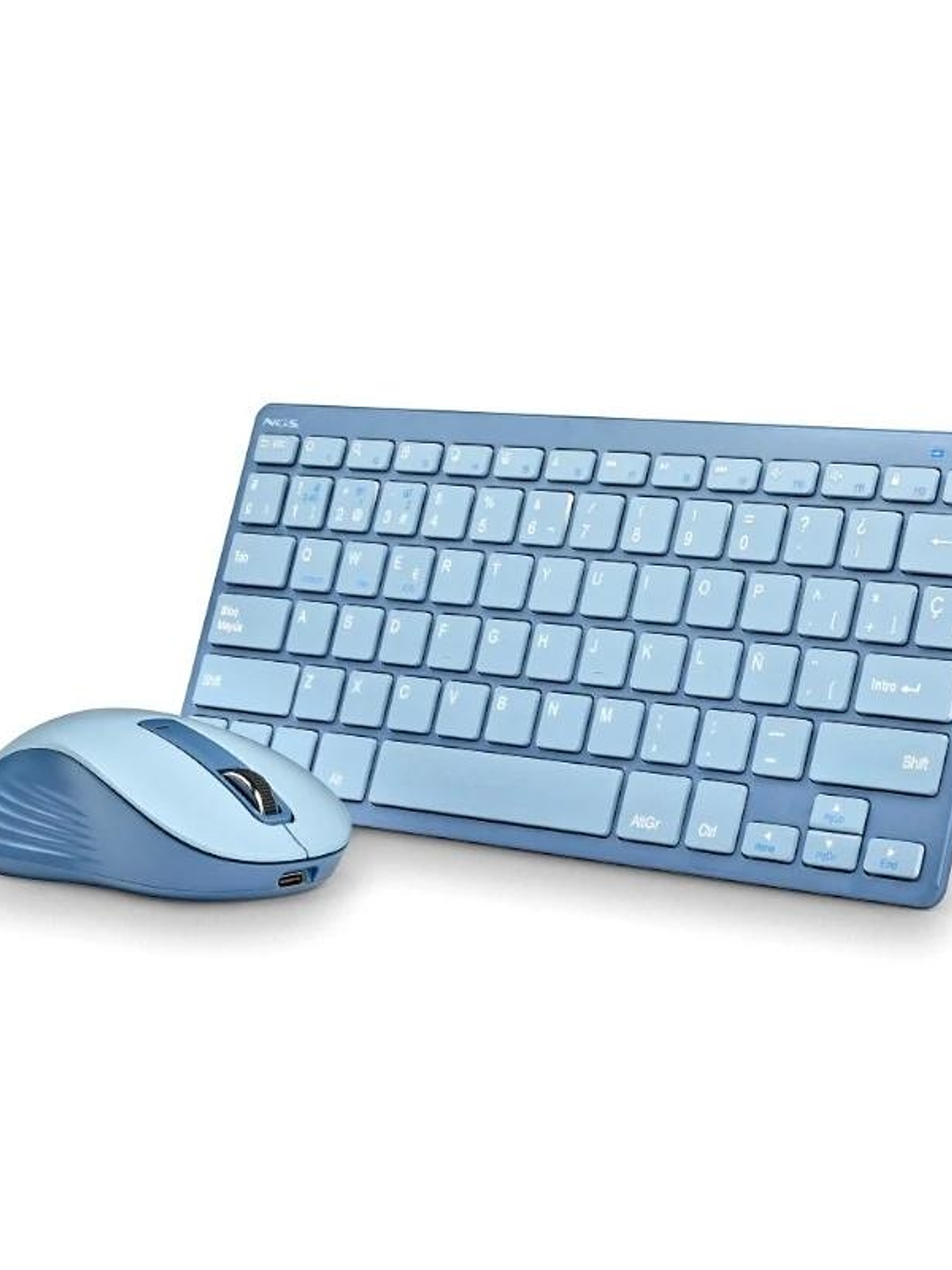 NGS KIT TECLADO Y RATON MULTIFUNCION RECARG AZUL 1