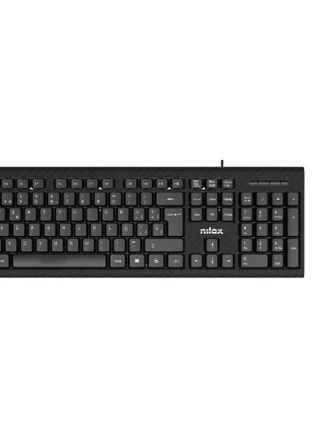 NILOX Kit Teclado+raton NXKME0011 Usb NEgro 1