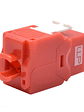 WP Keystone Cat. 6a UTP RJ45/Hembra  Rojo - Miniatura 2
