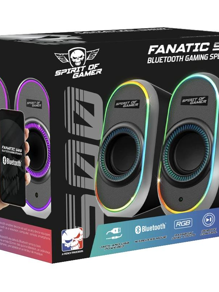 Spirit of Gamer Altavoz 2.0 FANATIC 500 RGB Black 2