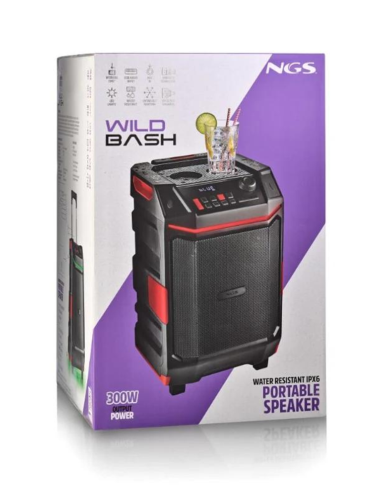 NGS Altavoz Wildbash 300W Bateria recargable IPX6 4