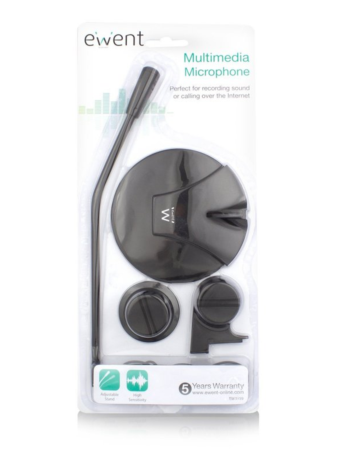 Ewent EW3550 Micrófono Multimedia Negro 3