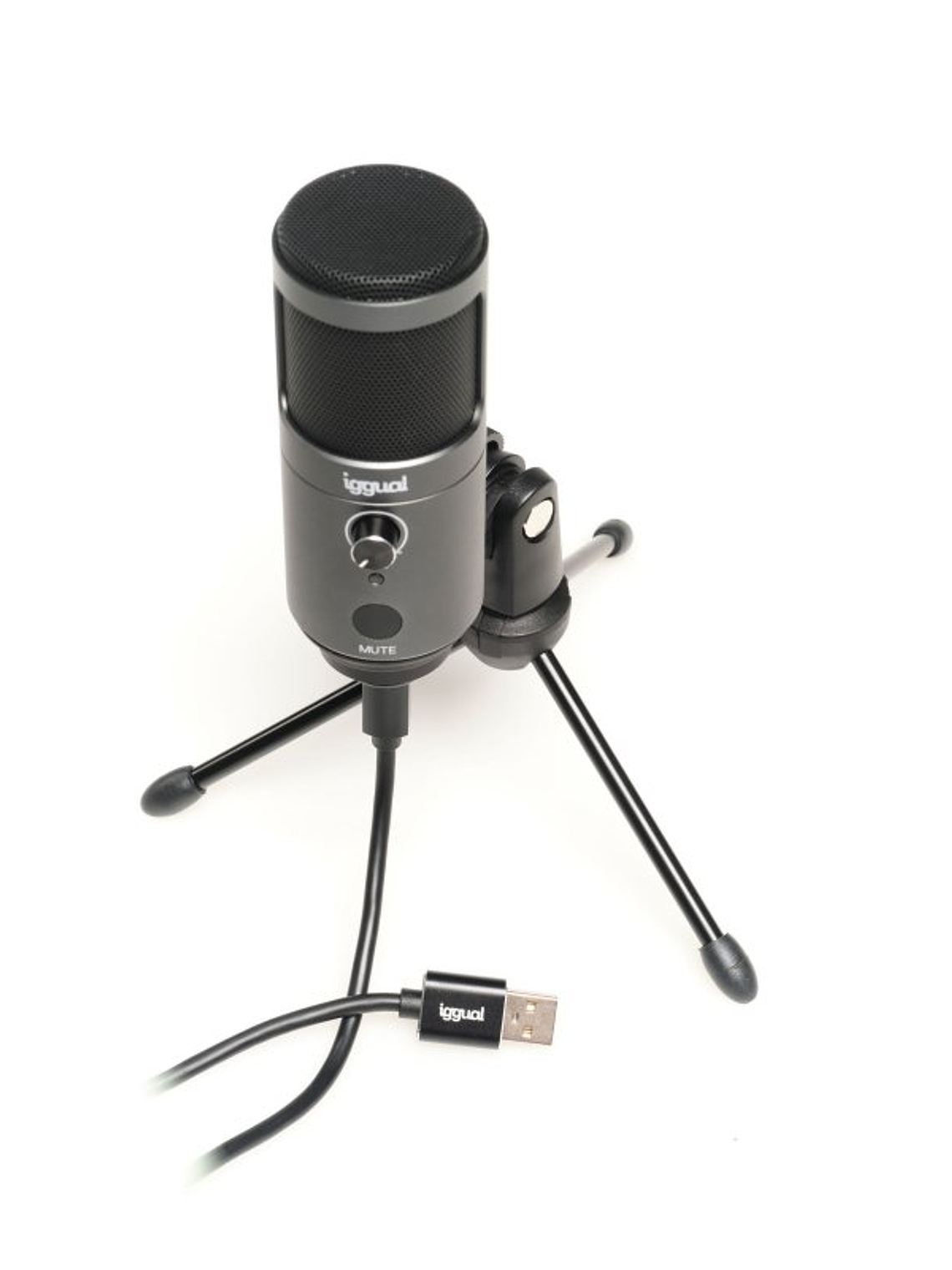 iggual Micrófono condensador Podcasting Pro gris 2