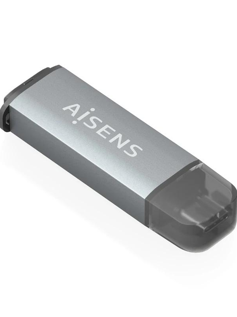 Aisens Lector Tarjetas SD MSD MMC RS-MMC MMCM USBC 2