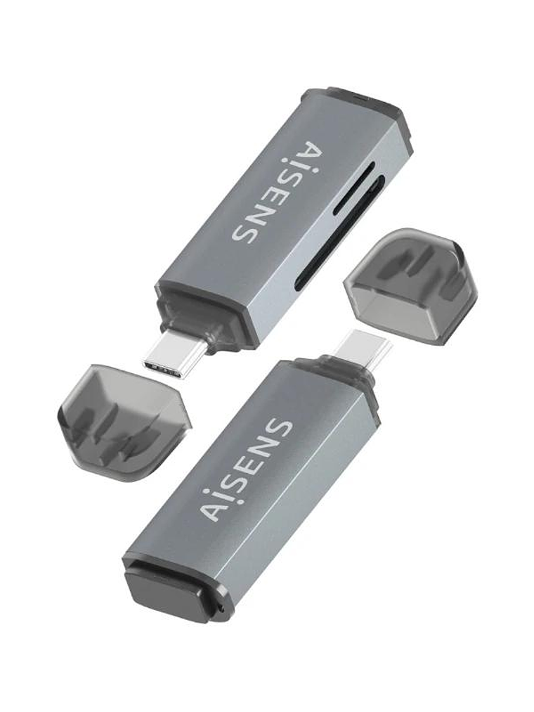 Aisens Lector Tarjetas SD MSD MMC RS-MMC MMCM USBC 3