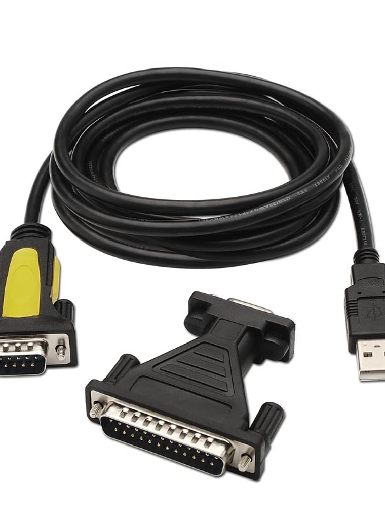 Nanocable Adaptador Usb a Serie  DB9M/25H 1