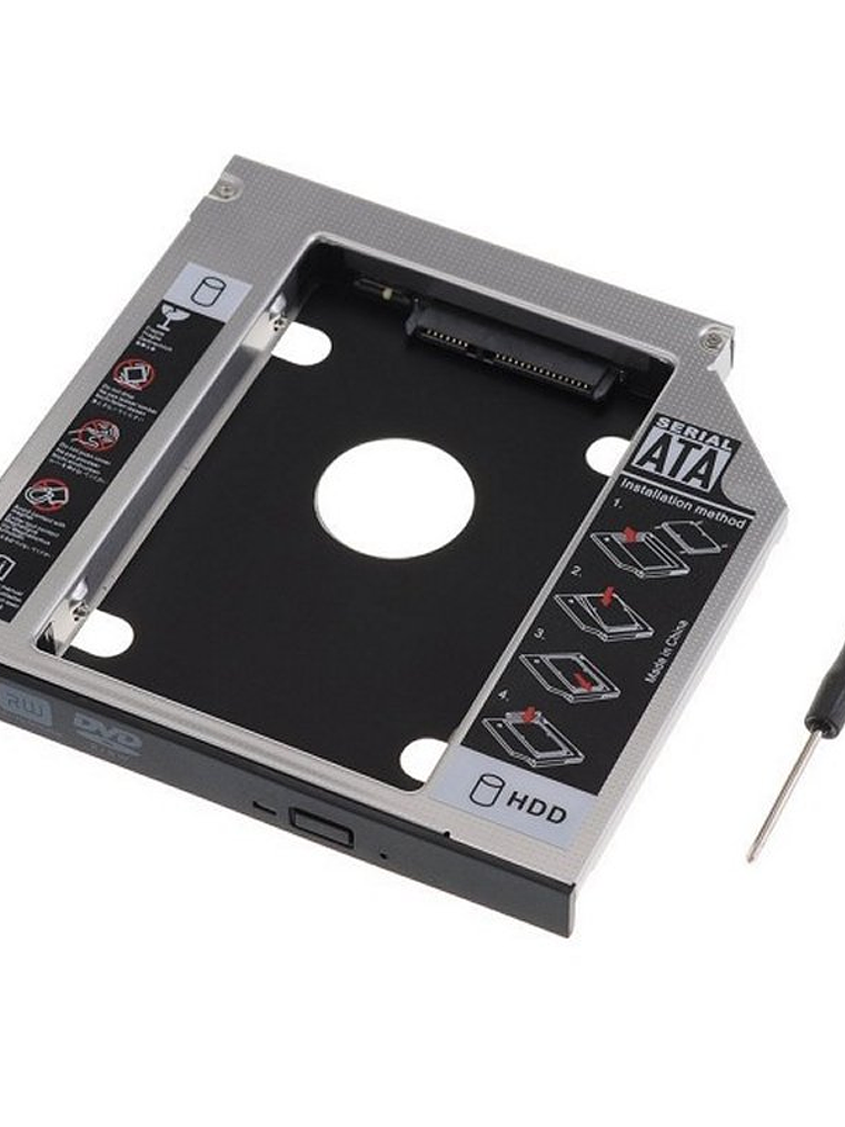 EWENT ADAP.HDD/SSD SATA PARA UNIDAD ÓPTICA 12.7mm 3
