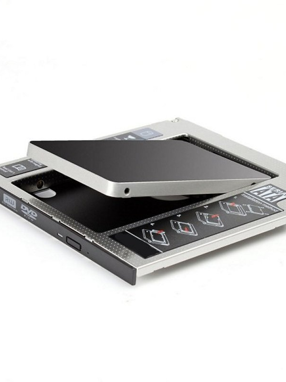 EWENT ADAP.HDD/SSD SATA PARA UNIDAD ÓPTICA 12.7mm 4