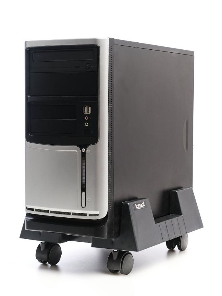 iggual SOP1 Soporte CPU ajustable con ruedas 2
