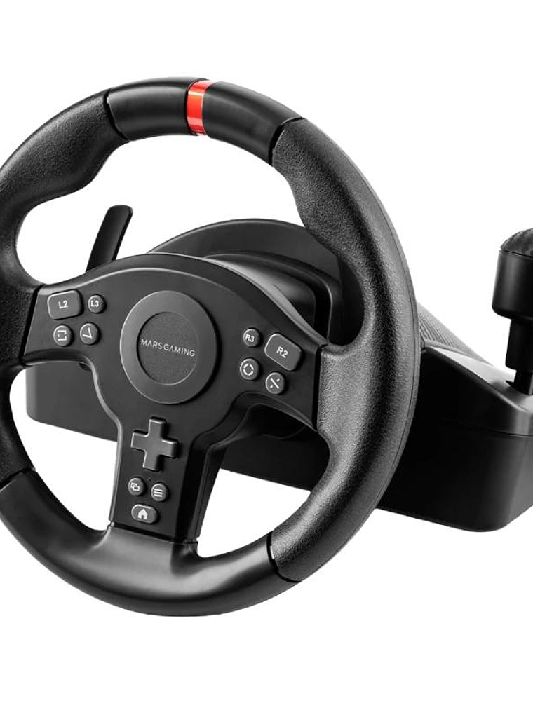 MARS GAMING Volante Simulación Carreras Negro 2