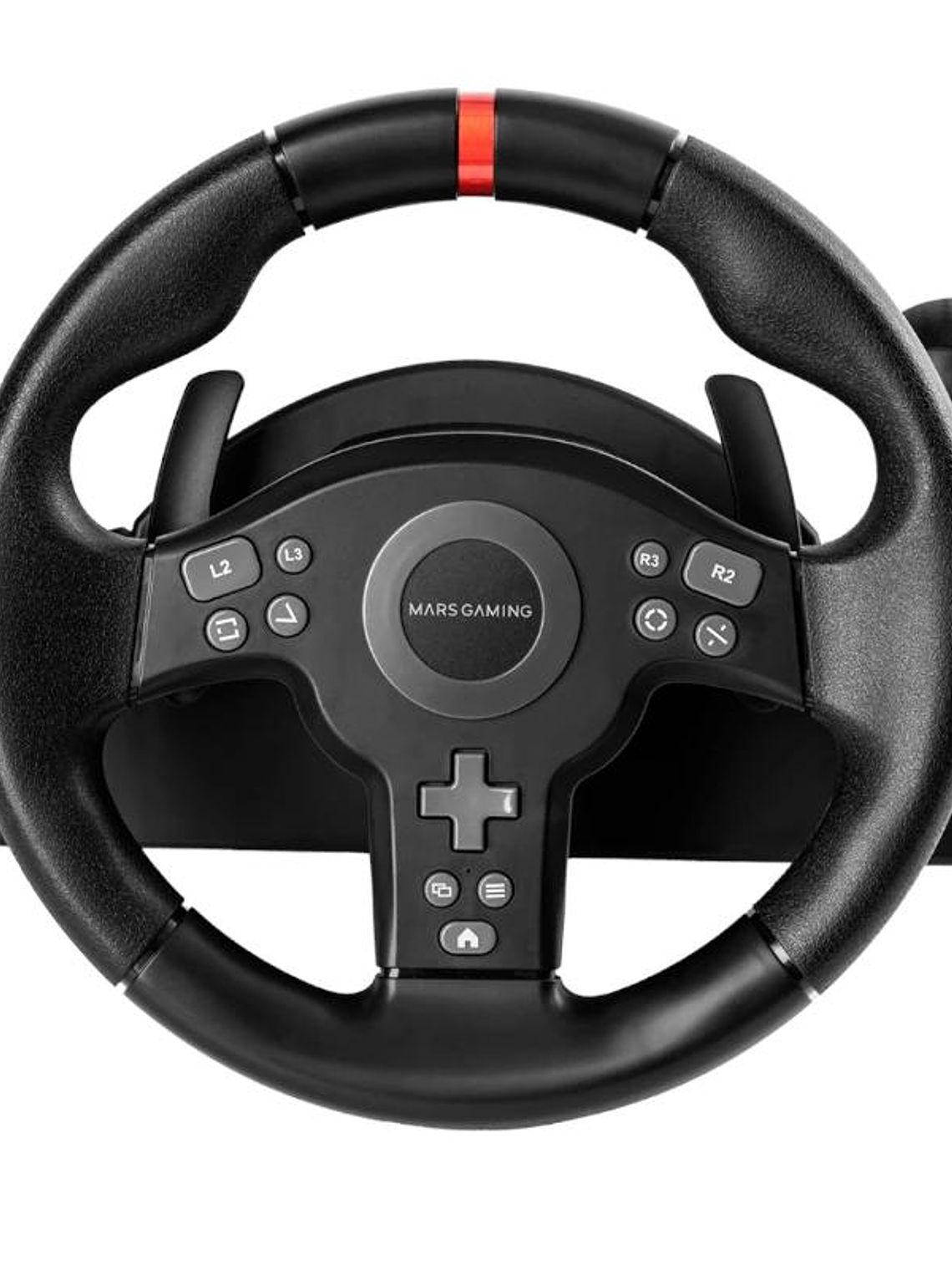 MARS GAMING Volante Simulación Carreras Negro 4