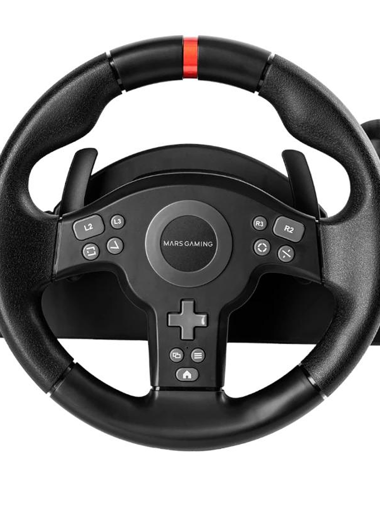 MARS GAMING Volante Simulación Carreras Negro 4