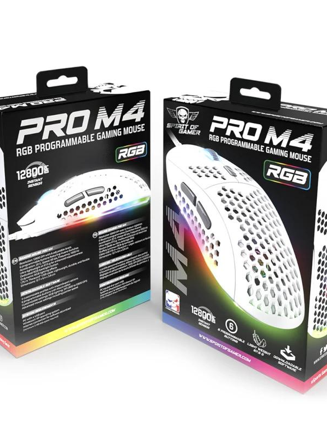 Spirit of Gamer Ratón Pro M4 White 4
