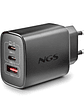 NGS CARGADOR GAN ULTRARAPIDO 65W USB-C+ USB-A - Miniatura 2