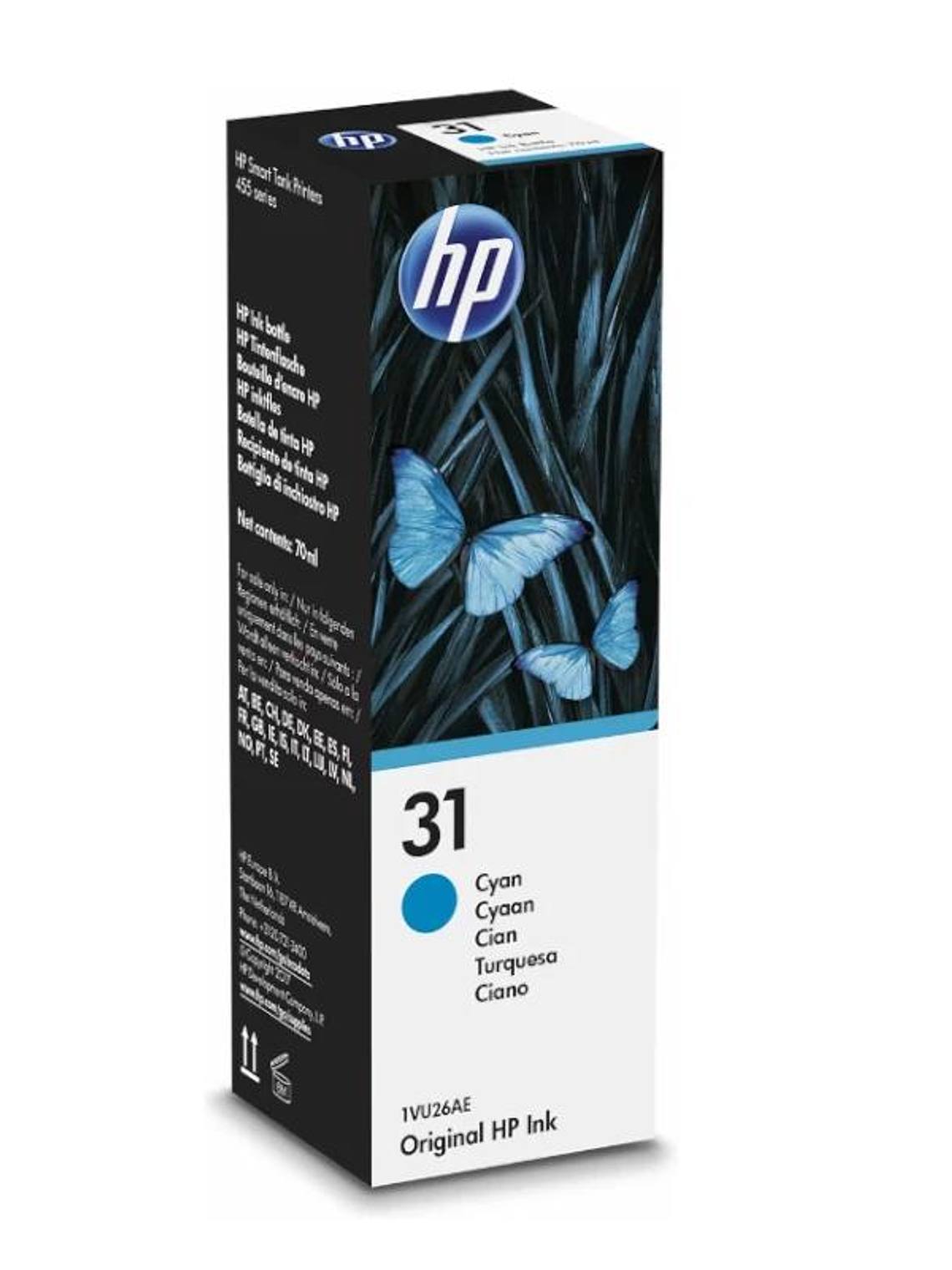 HP Cartucho Kit de Relleno de Tinta 31 Cian 2