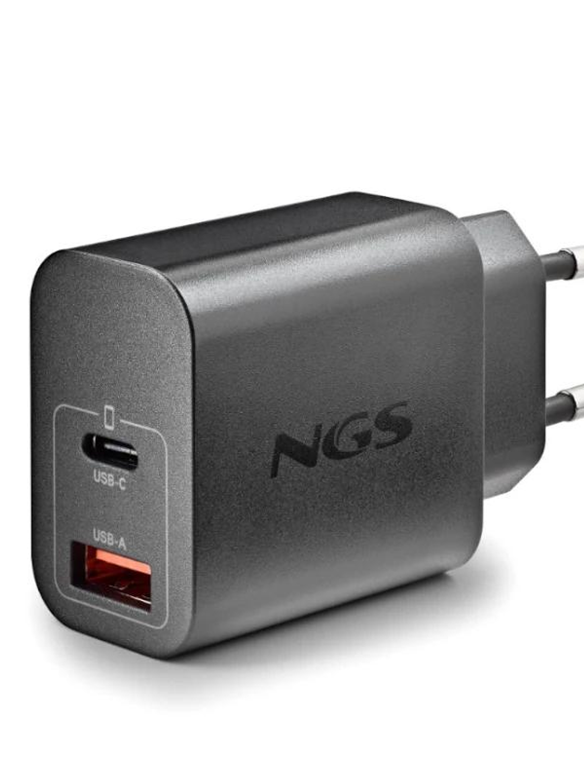 NGS CARGADOR GAN ULTRARAPIDO 30W USB-C+ USB-A 2