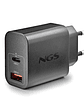 NGS CARGADOR GAN ULTRARAPIDO 20W USB-C+ USB-A - Miniatura 2
