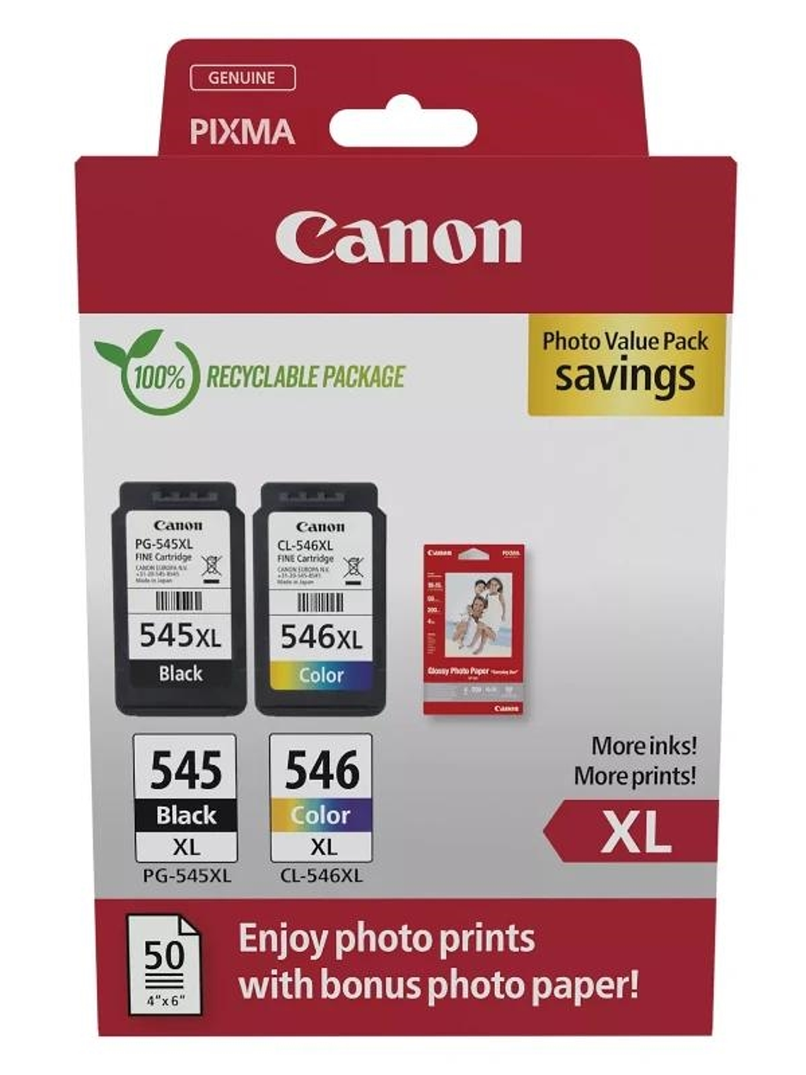 Canon Cartucho Multipack PG-545XL/CL-546XL 1