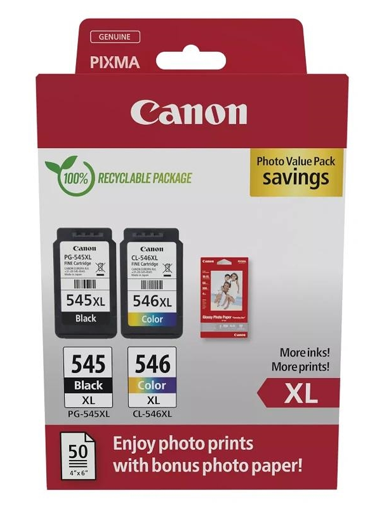 Canon Cartucho Multipack PG-545XL/CL-546XL 1