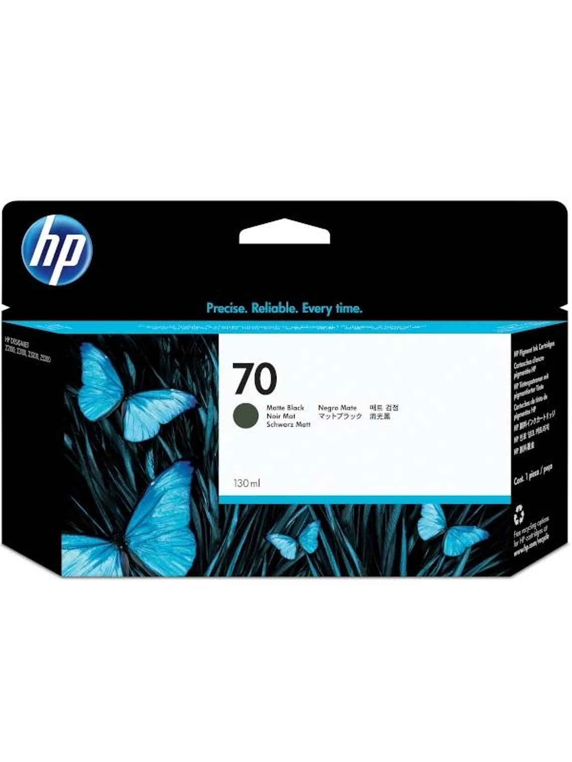 HP Cartucho 70 Negro 1