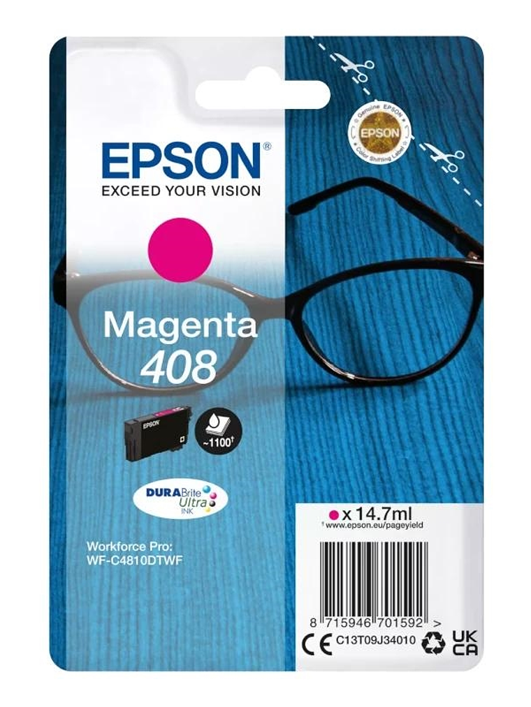 Epson Cartucho 408 Magenta 1