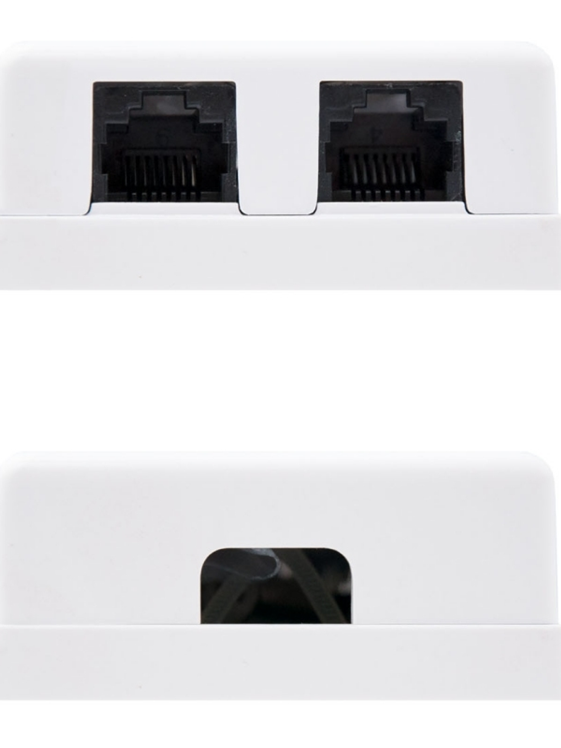 Nanocable Roseta Superficie CAT.6 UTP 2Tomas Blanc 1