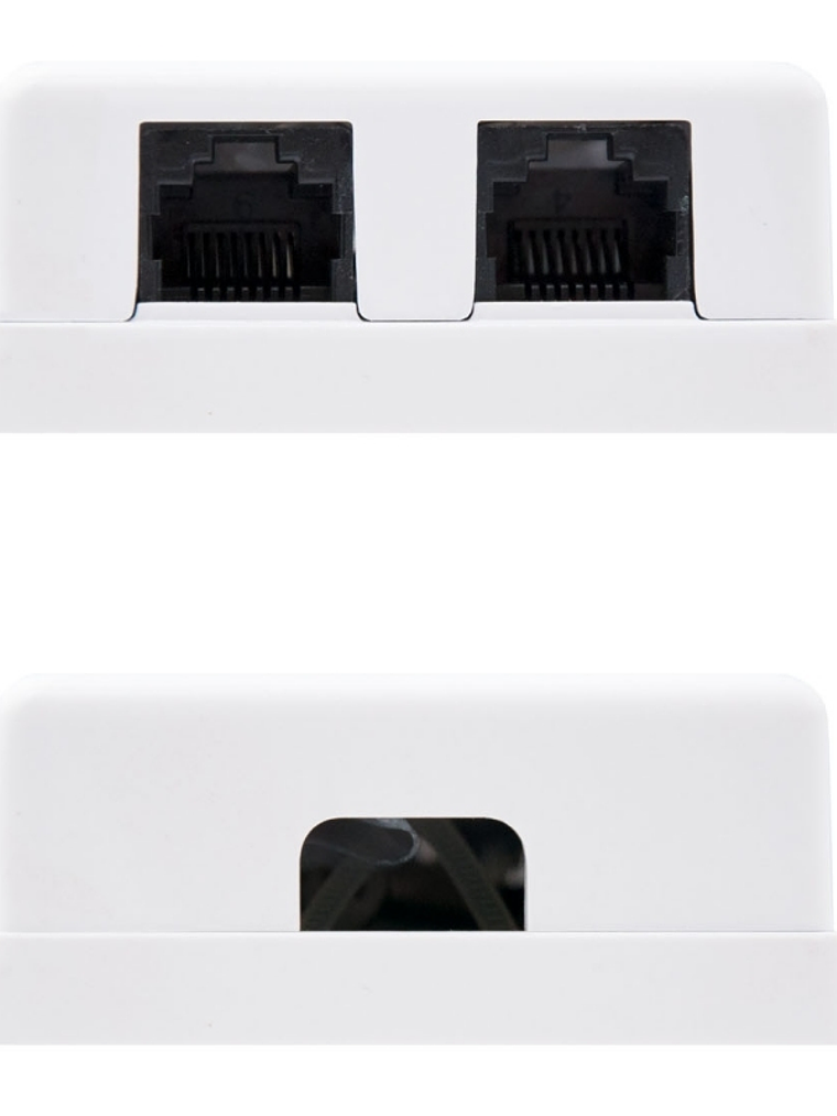 Nanocable Roseta Superficie CAT.6 UTP 2Tomas Blanc 1