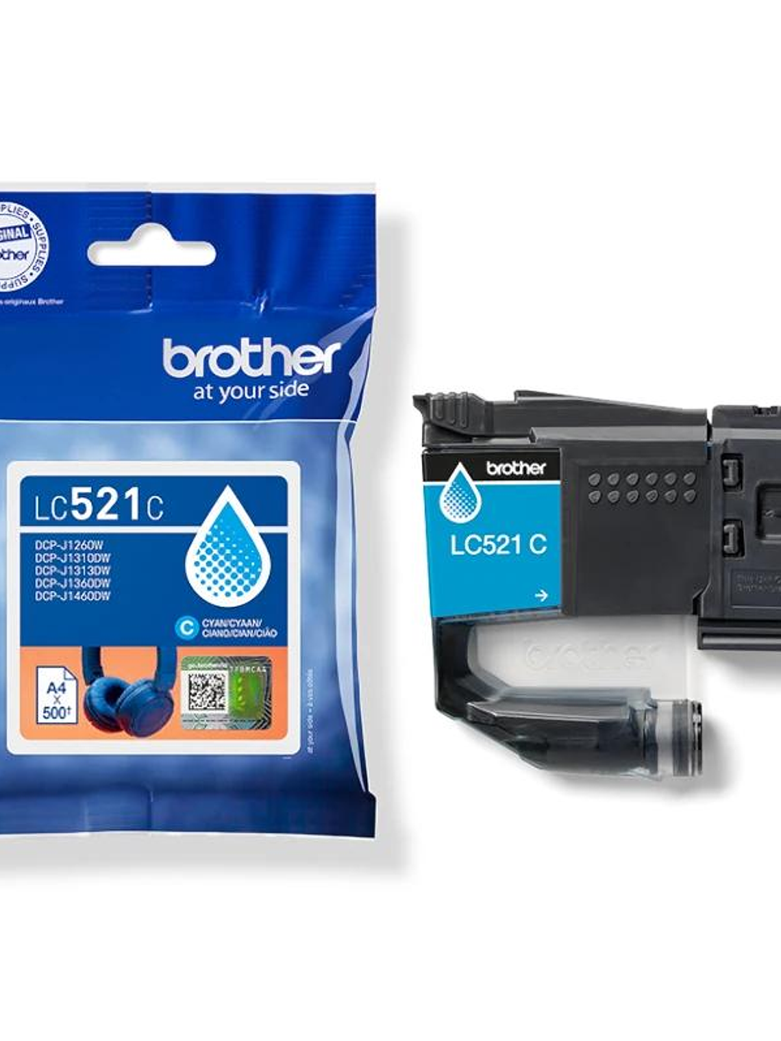 Brother Cartucho LC521C Cian 3