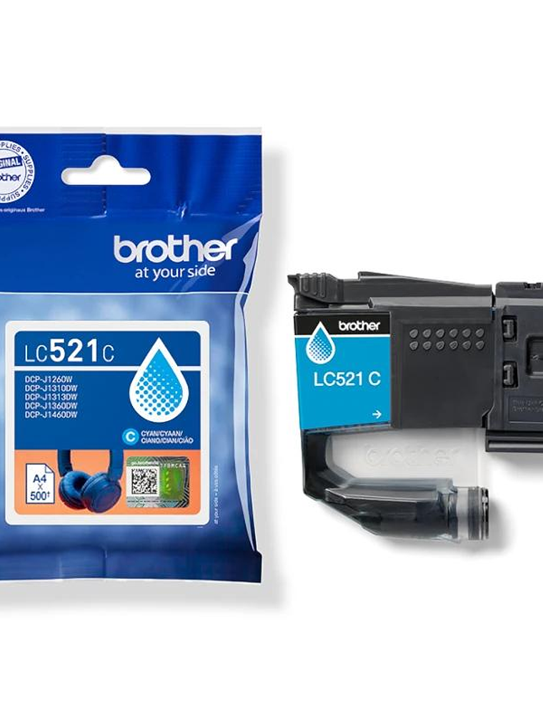 Brother Cartucho LC521C Cian 3