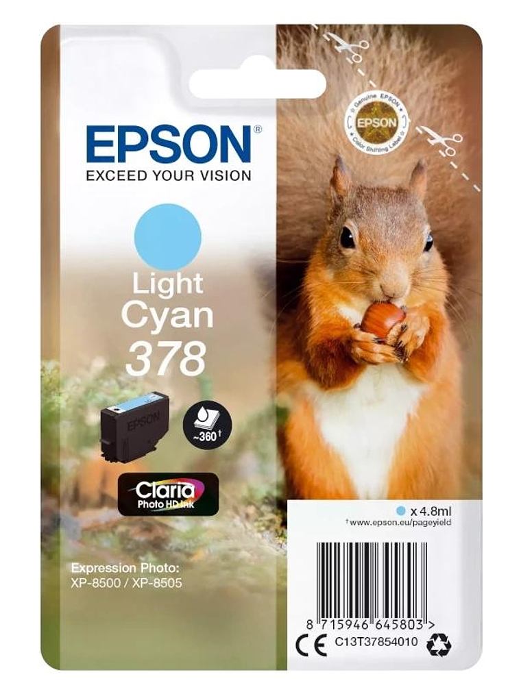 Epson Cartucho 378 Cian Claro 1