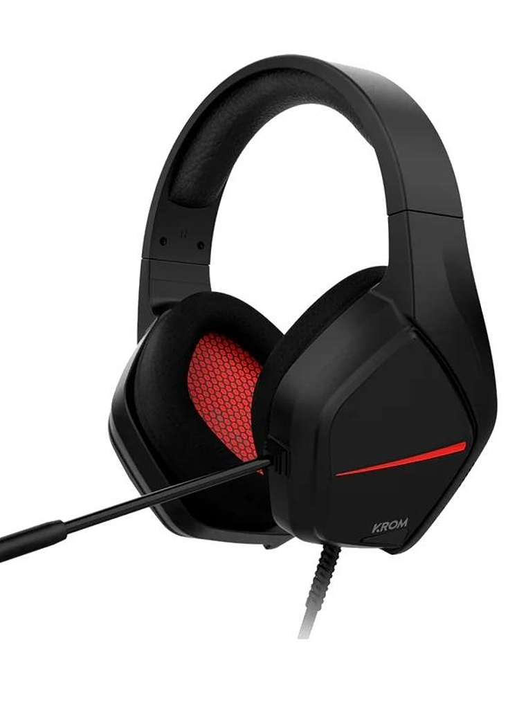 KROM KOPA MOVE AURICULAR GAMNG ESTEREO NEGRO ROJO 1