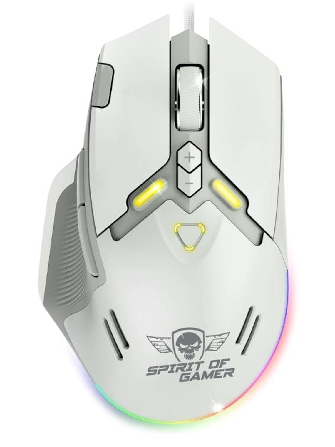 Spirit of Gamer Ratón Elite M60 Blanco RGB 1
