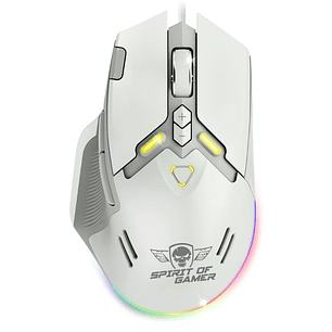 Spirit of Gamer Ratón Elite M60 Blanco RGB