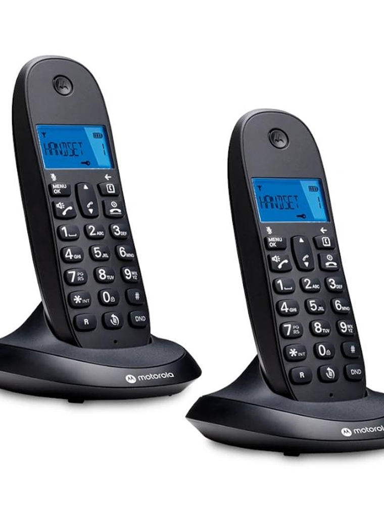 MOTOROLA C1002 CB+ Telefono DECT Negro Duo 1
