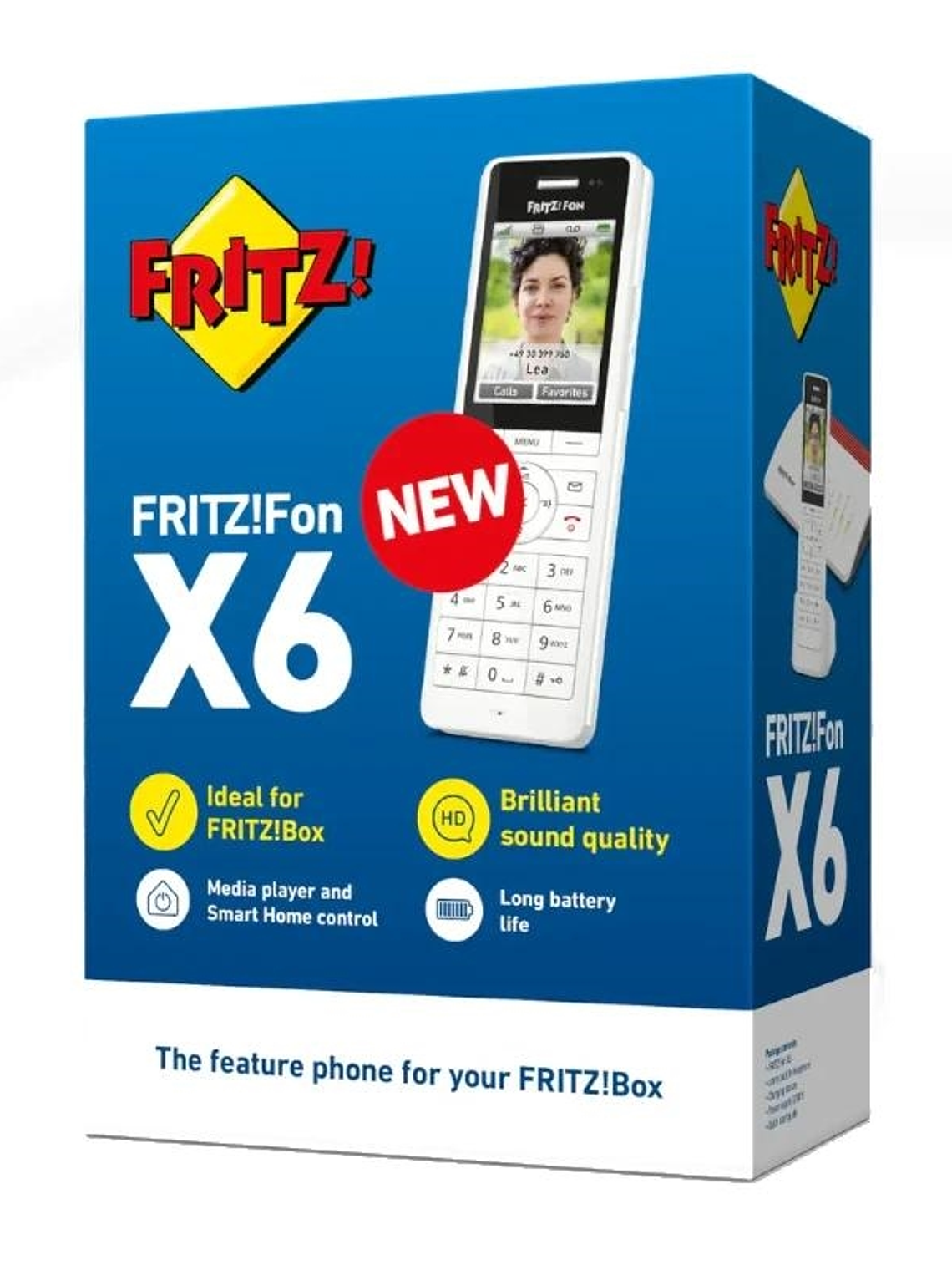 FRITZ!Fon X6 Teléfono Inalámbrico Blanco 300 m 1
