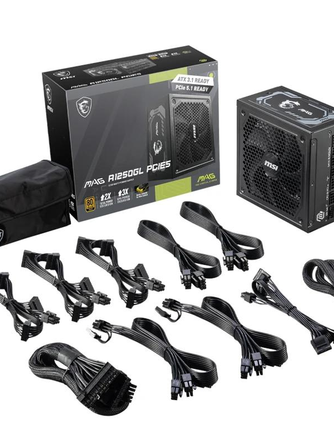 MSI Fuente Alimentación MAG A1250GL 1250W 80+ Gold 4