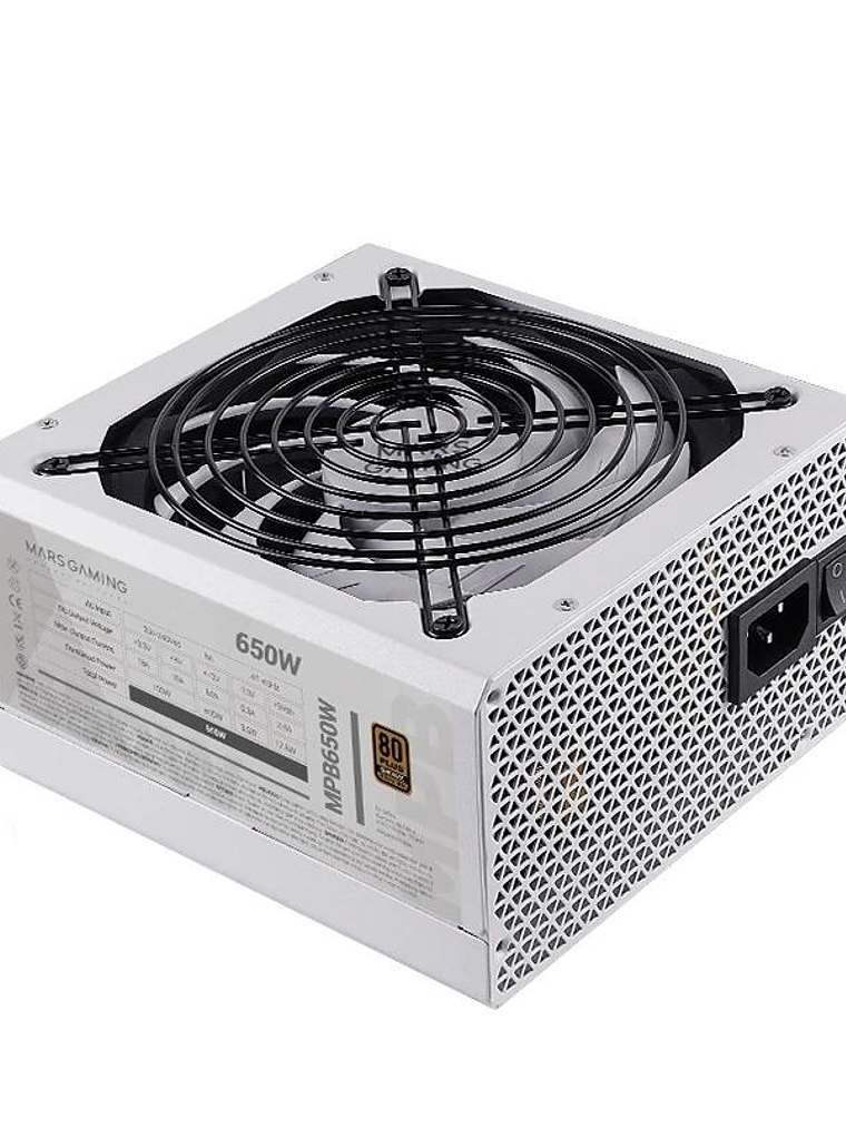 MARS GAMING PSU 650W,DC-DC & SMD TECH,7A GARANTIA 1