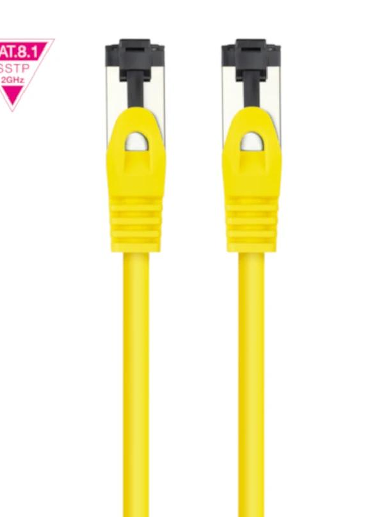 Nanocable Cable red Cat. 8.1 2GHZ SSTP Amarillo 1m 3