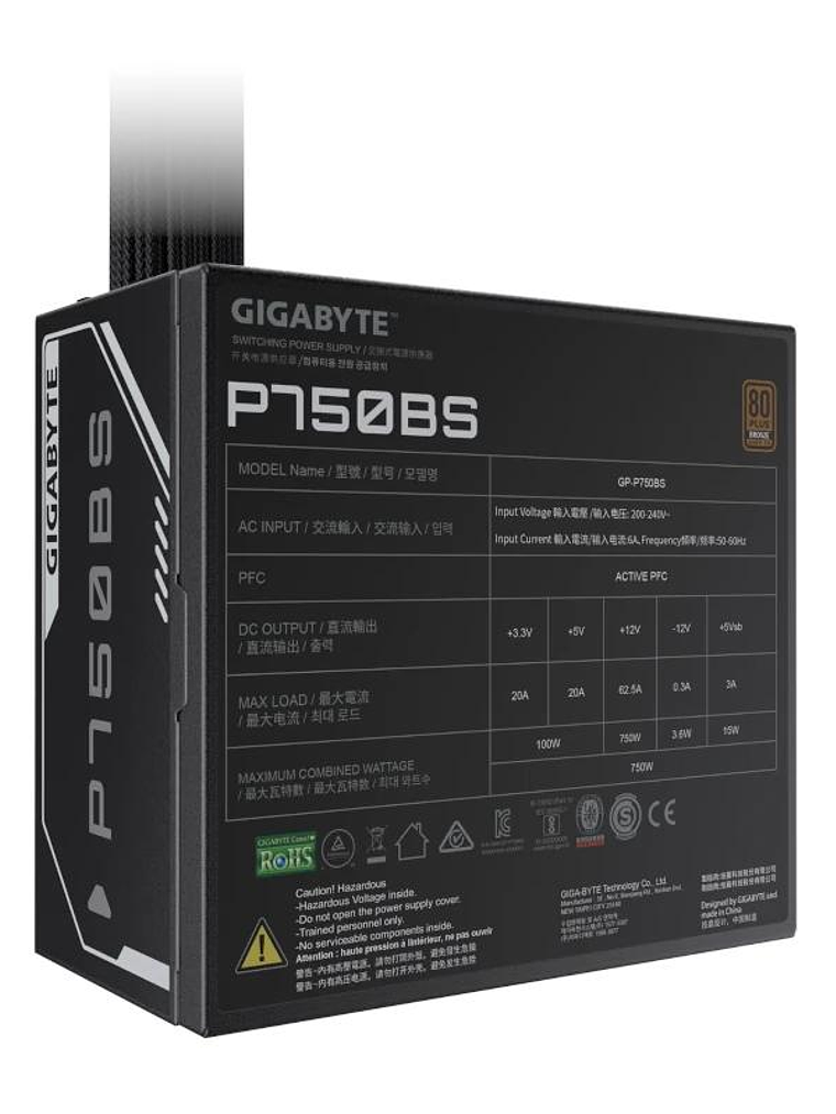 Gigabyte Fuente Alimentación GP-P750BS 2