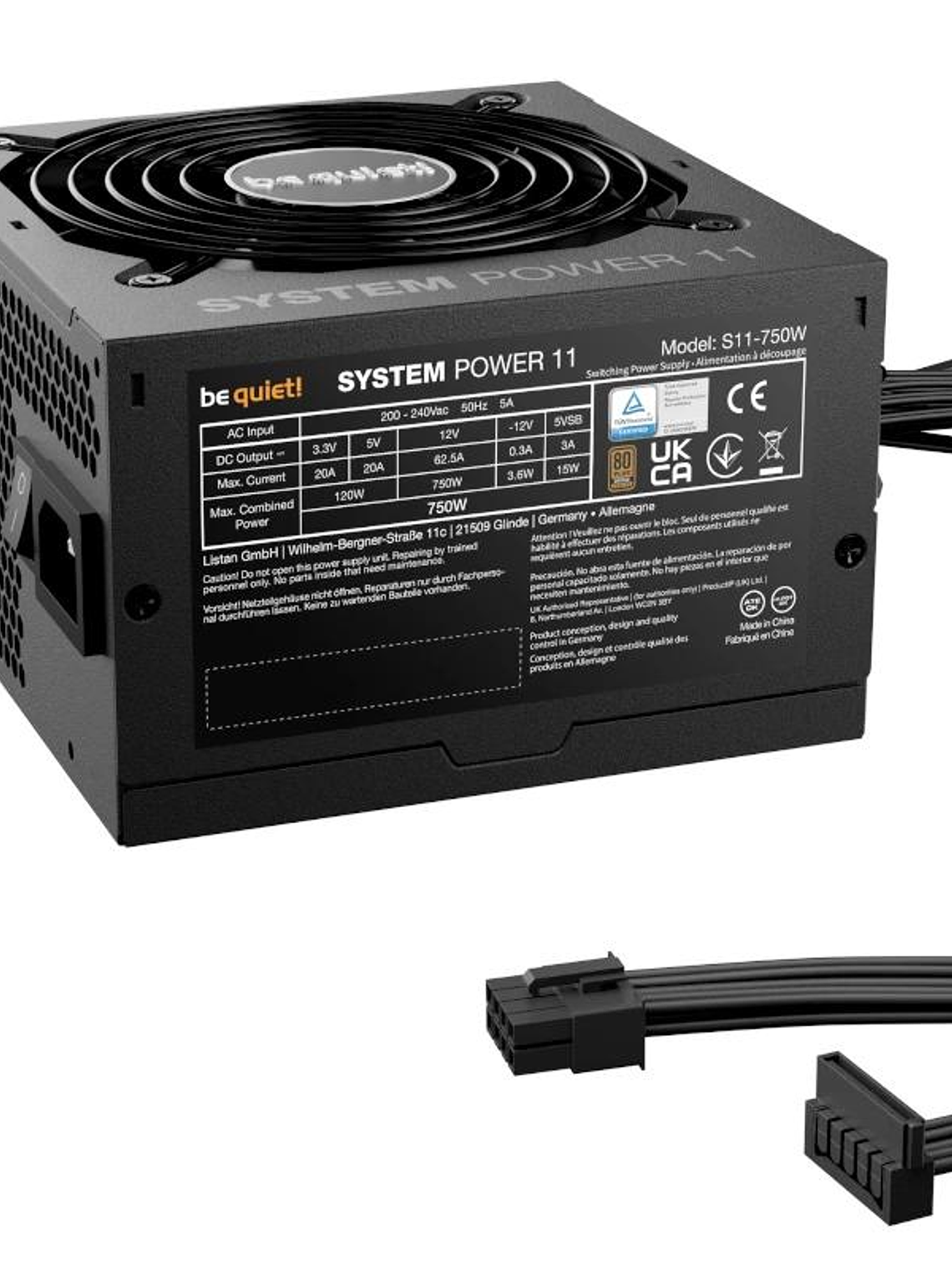 be quiet! Fuente SYSTEM POWER 11 750W 20+4 pin ATX 3