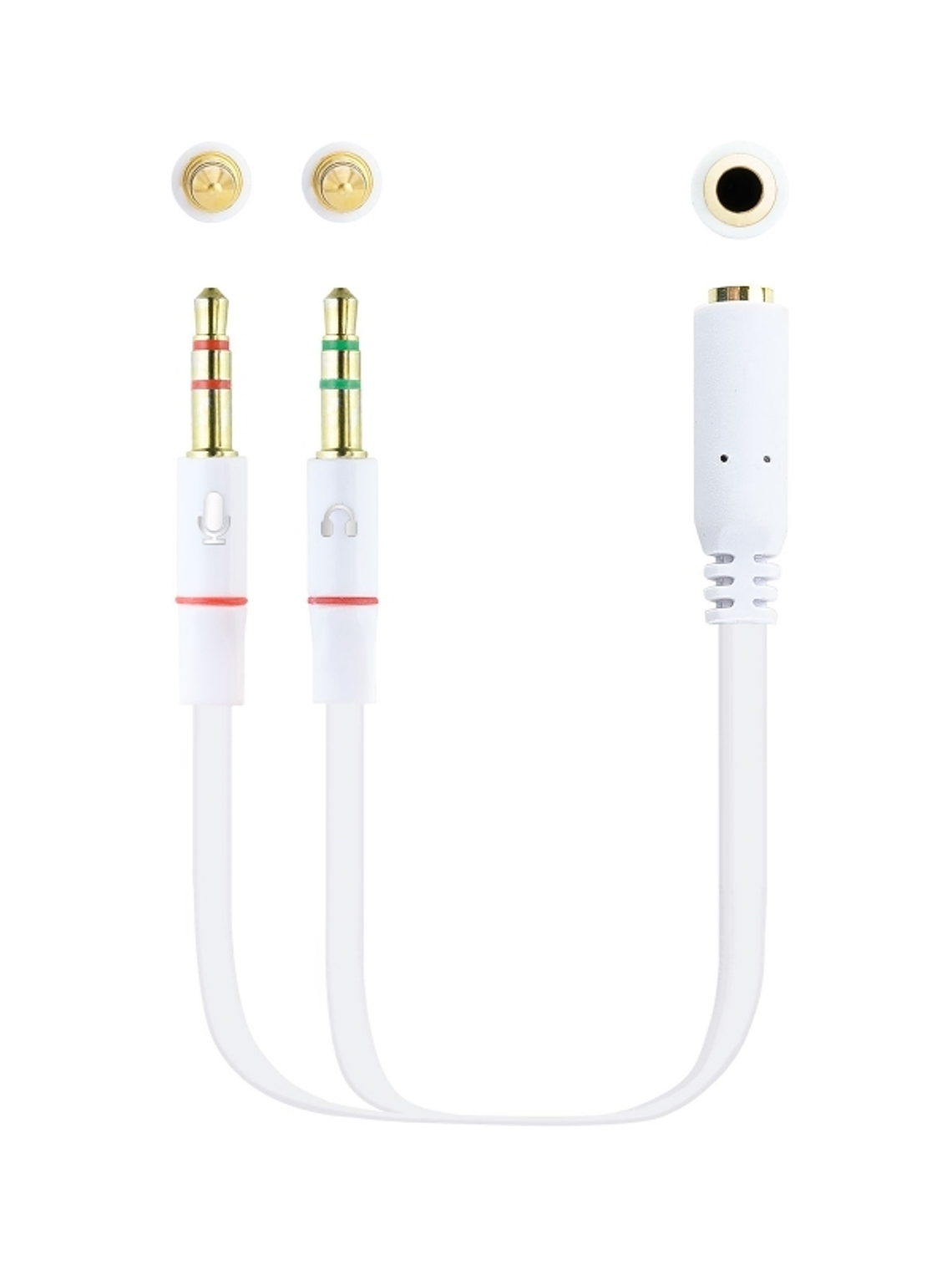 Nanocable Cable Audio Jack 3.5/H 2xJack 3.5/M 20cm 1