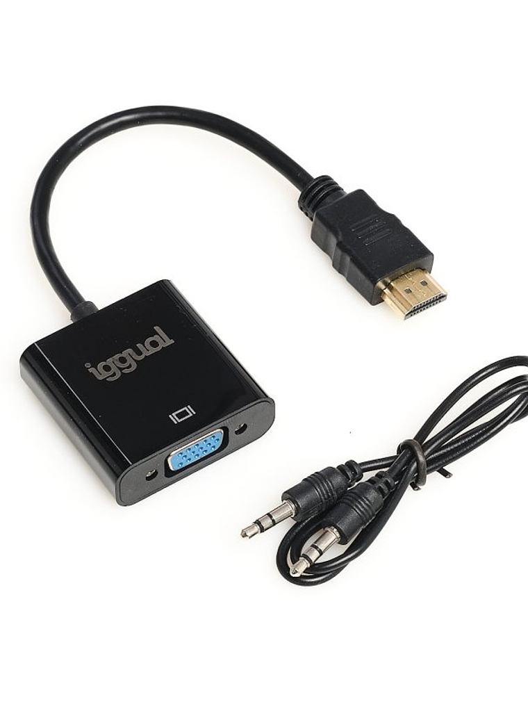 iggual Adaptador HDMI a VGA + audio (3.5 mm) 1