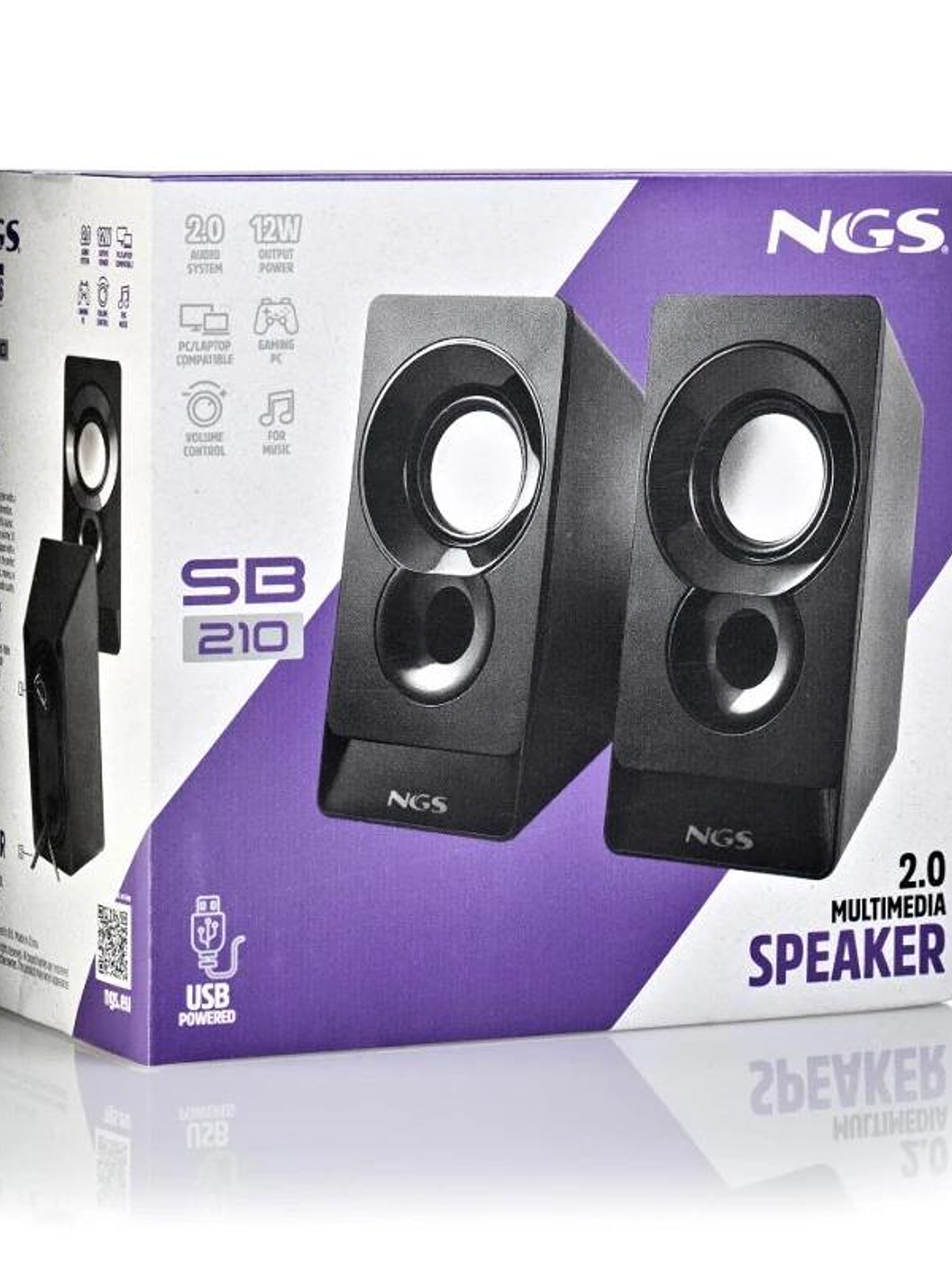 NGS Altavoz PC SB210 2.0 12W USB 4