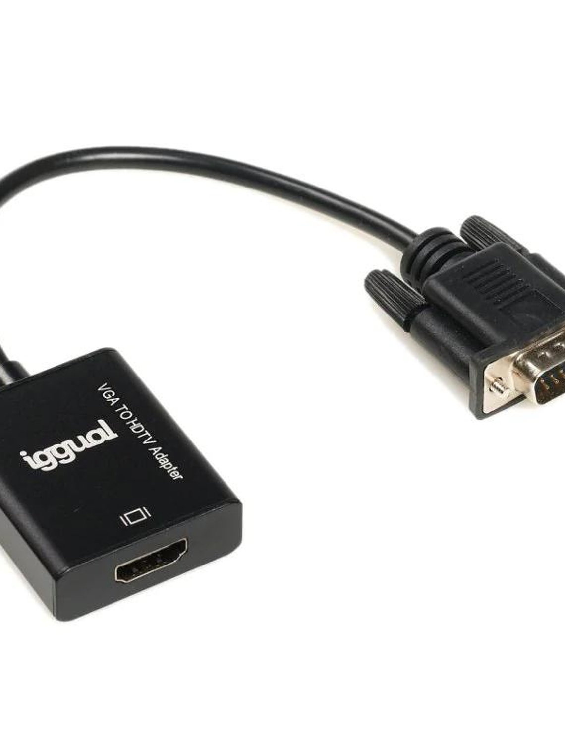 iggual Adaptador VGA a HDMI + audio + microUSB 3