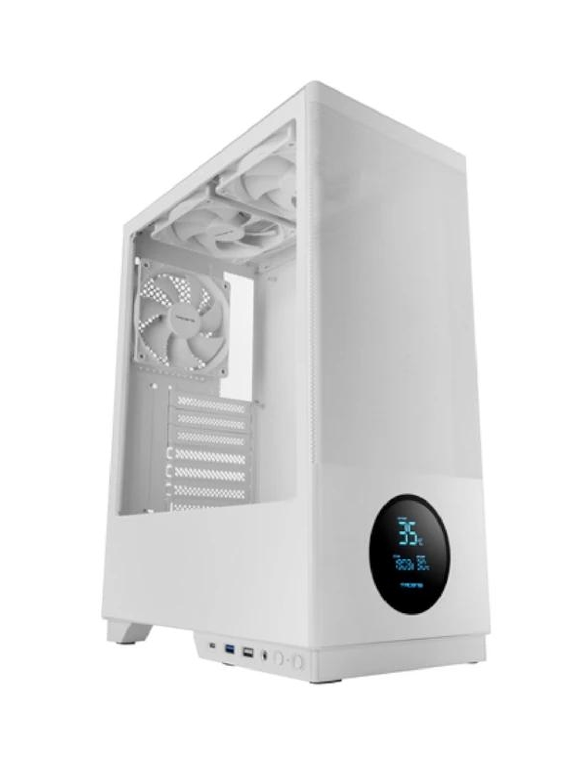 TACENS Caja Atx Pantalla Ventis 3X120mm Blanco 1