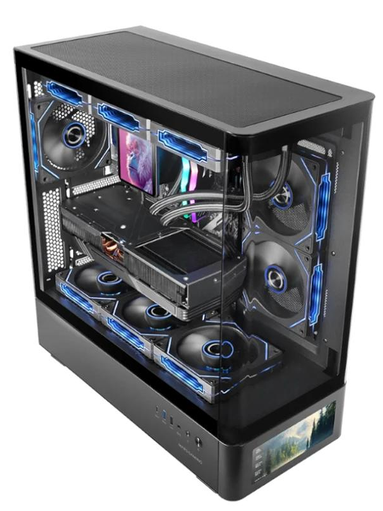 MARS GAMING Caja ATX Pantalla IPS 7,2