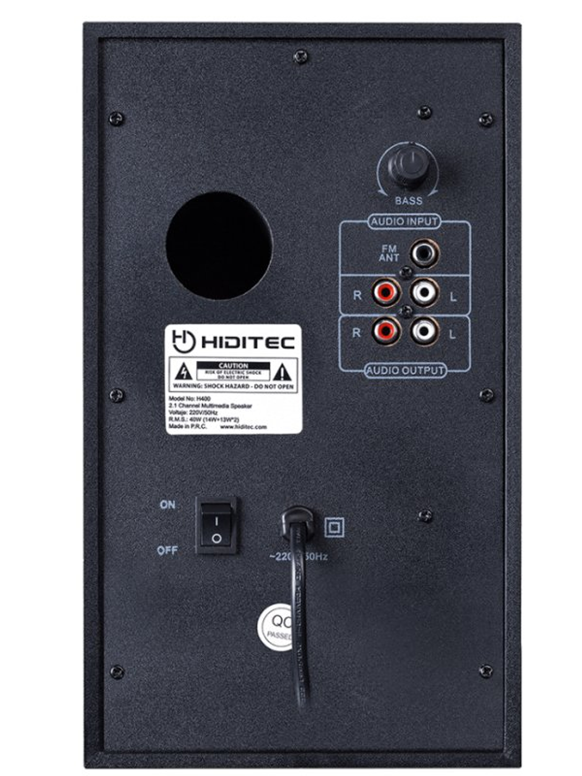 Hiditec Altavoz 2.1 H400 DARK EDITION 3