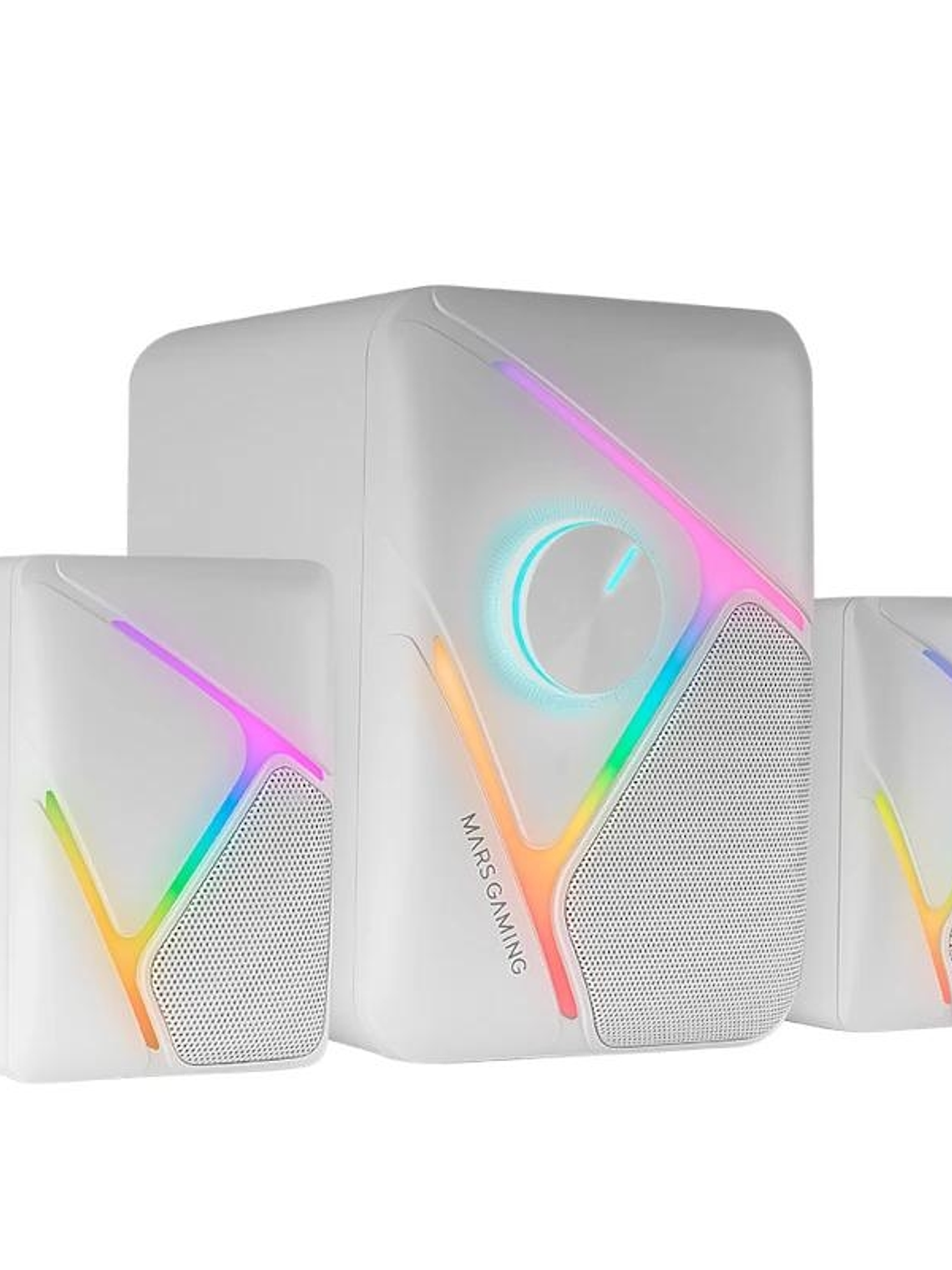 Mars Gaming Altavoces MS-H21 2.1 35W RGB Blanco 1