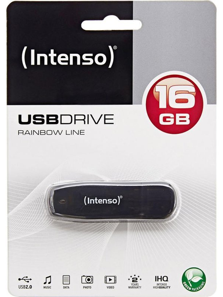 Intenso 3502470 Lápiz USB 2.0 Rainbow 16GB Negro 3