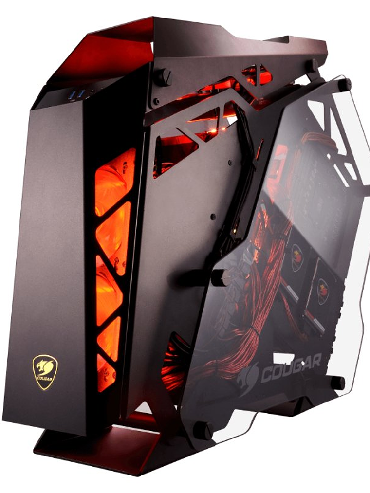 Cougar Caja Miditorre Conquer Cristal Templado 4